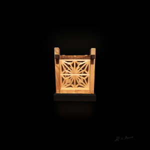 Lámpara de Mesa Kakuasa-002 – Frank de la Barrera Kumiko contemporáneo 2024 Mérida México