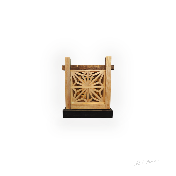 Lámpara de Mesa Kakuasa-002 – Frank de la Barrera Kumiko contemporáneo 2024 Mérida México